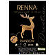 Renna rainbow Babbo Natale 3D led bianco caldo 60x20x100 cm s4