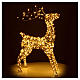 Golden lighted reindeer, warm white LED, 20x8x32 in s6