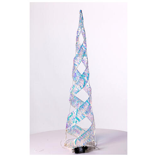 Rainbow Christmas tree, warm white LED, 40x10 in 7