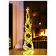 Albero natale rainbow led bianco caldo 100x24 cm s1