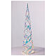 Albero natale rainbow led bianco caldo 100x24 cm s6