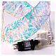 Albero natale rainbow led bianco caldo 100x24 cm s8