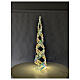 Albero natale rainbow led bianco caldo 100x24 cm s9