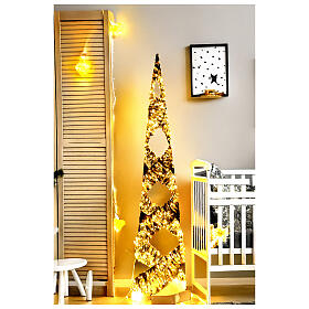 Lichterbaum goldfarben – Höhe 100 cm, 720 LEDs warmweiß, innen und außen