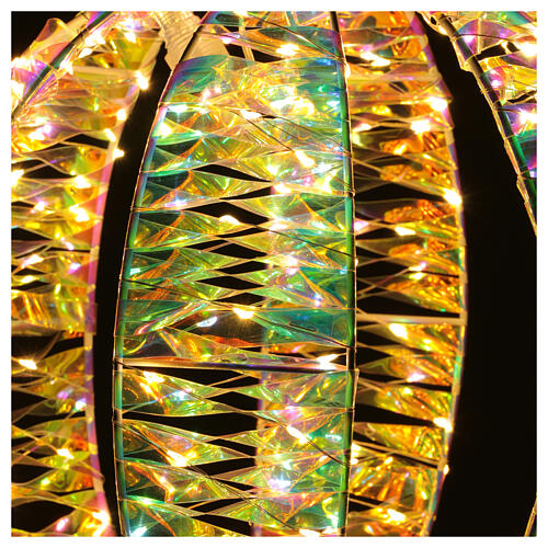 Leuchtkugel „Rainbow“, 300 warmweiße LEDs, Ø 30 cm – für Innen- und Außenbereich 2