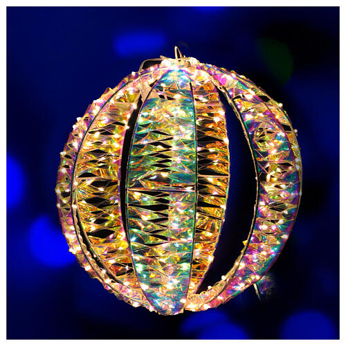 Leuchtkugel Rainbow, Ø 50 cm, 960 LEDs warmweiß, innen/außen 1