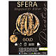 Sfera oro 300 led bianco caldo 30 cm s4