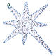 Stella natale 8 punte bianca 90 cm est-int s6
