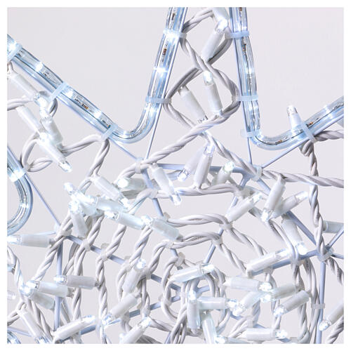 White Christmas star 8-pointed,  90 cm indoor/outdoor 4