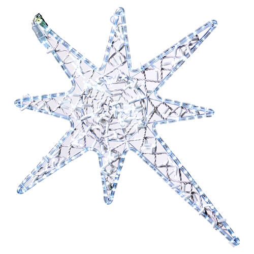 White Christmas star 8-pointed,  90 cm indoor/outdoor 6