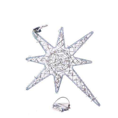 Bicoloured 8-pointed Christmas star, 35 in, indoor/outdoor 7