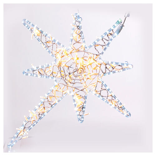 Stella bicolor natale 8 punte est-int 90 cm 5