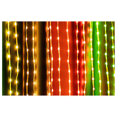 Smart light curtain of 3200 LEDs, 10.5x8 ft, indoor/outdoor 3