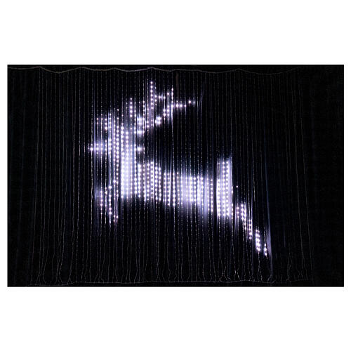 Smart light curtain of 3200 LEDs, 10.5x8 ft, indoor/outdoor 4