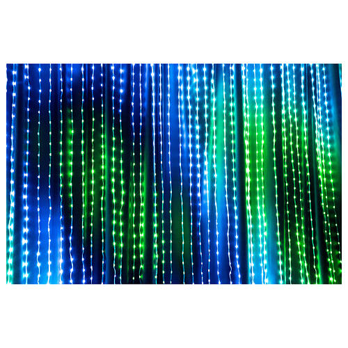 Smart light curtain of 3200 LEDs, 10.5x8 ft, indoor/outdoor 6