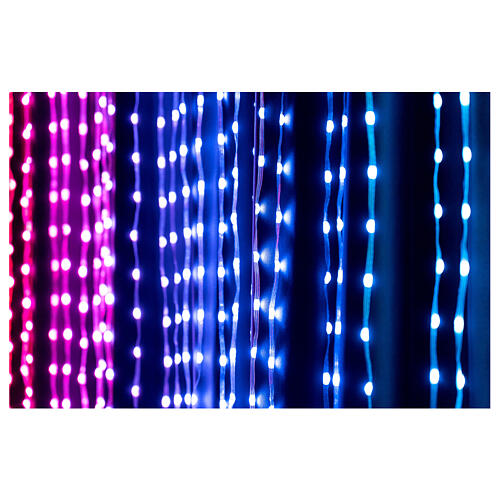 Smart light curtain of 3200 LEDs, 10.5x8 ft, indoor/outdoor 7