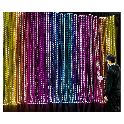 Rideau lumineux smart 3200 LEDs 3,2x2,5 m intérieur/extérieur 1