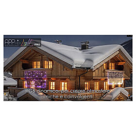 Cortina luminosa smart 3200 LEDs 3,2x2,5 cm interior/exterior