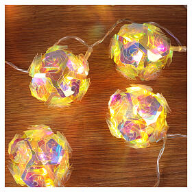 Christmas LED Iridescent Rose Lights, 1.35 m Indoor
