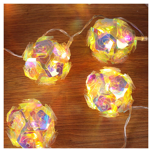 Christmas LED Iridescent Rose Lights, 1.35 m Indoor 2