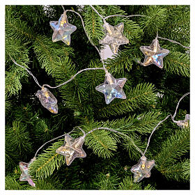 Christmas LED iridescent stars, 4.5 ft, indoor lights