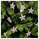 Christmas LED iridescent stars, 4.5 ft, indoor lights s1