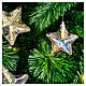 Christmas LED iridescent stars, 4.5 ft, indoor lights s2