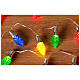 Christmas LED lights with coloured bulbs for indoor, 6 ft s1