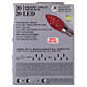 Guirlande à ampoules LED colorées de Noël 1,90 m pour intérieur s6