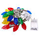 Catena lampadine a bulbo colorate led di Natale da interno 1,90 m interno s7