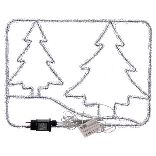 Winterlandschaft aus Acryl mit Rahmen, 50 × 40 cm, 84 Nano-LEDs, warmweiß, innen/außen 5