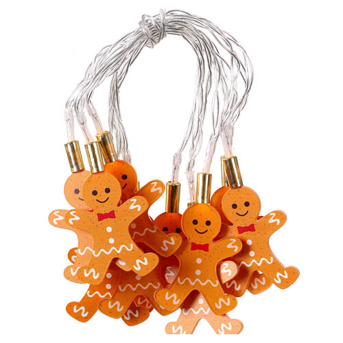 LED-Lichterkette Lebkuchenmännchen – 10 Leuchtfiguren – 1,40 m, warmweiß, Dauerlicht – Innenbereich 3