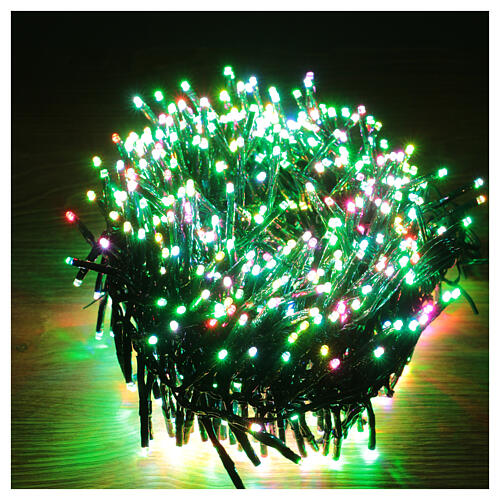 Cadena navideña multicolor 760 luces led 7,60 m interior exterior 1