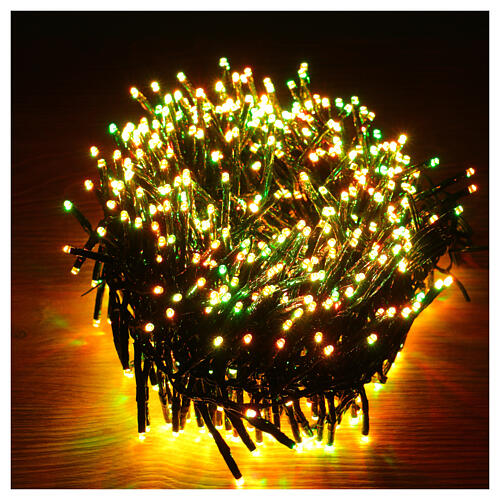 Cadena navideña multicolor 760 luces led 7,60 m interior exterior 6