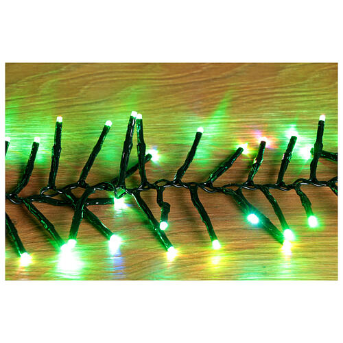 Catena natalizia multicolore 760 luci led 7,60 m interno esterno 4