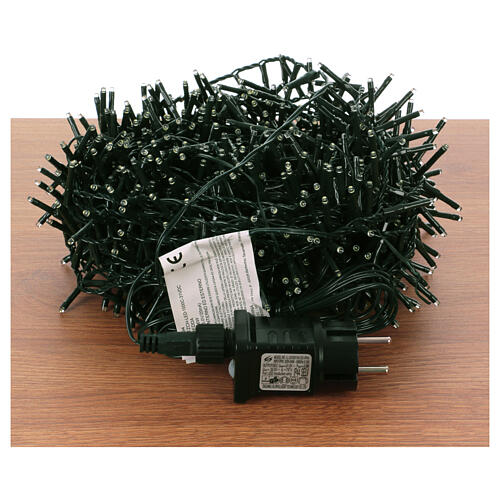 Catena natalizia di 1000 microled color bianco 20 m interno esterno 4