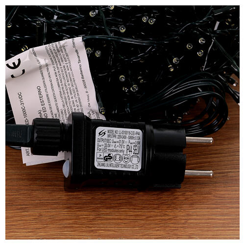 Christmas lights of 1000 white micro LEDs 20m, indoor outdoor 7