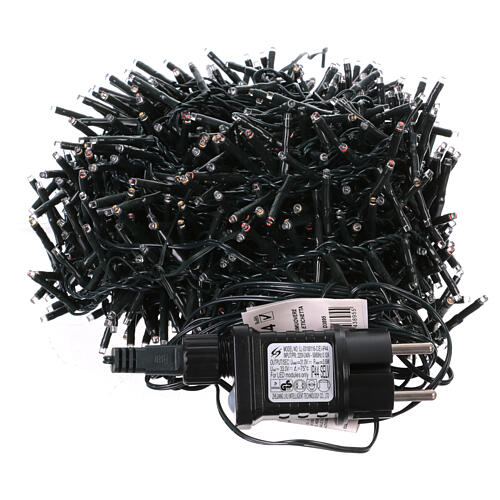Guirlande lumineuse de Noël 1000 microLEDs multicolores 20 m intérieur extérieur 9