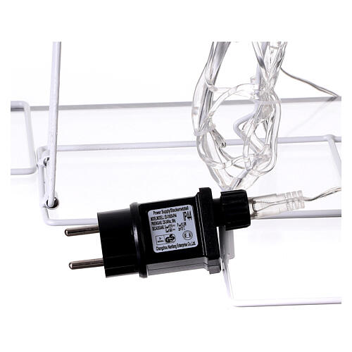 Renas de Natal planas voadoras 180 LED branco quente int/ext 7