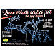 Christmas flying reindeer for indoor/outdoor, 180 cold white LEDs s7