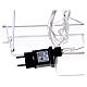 Christmas flying reindeer for indoor/outdoor, 180 cold white LEDs s9