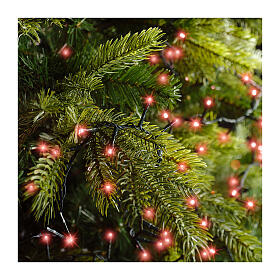 Corrente de luzes vermelha 750 LEDs Compact Twinkle 16 m árvores 180-210 cm int/ext