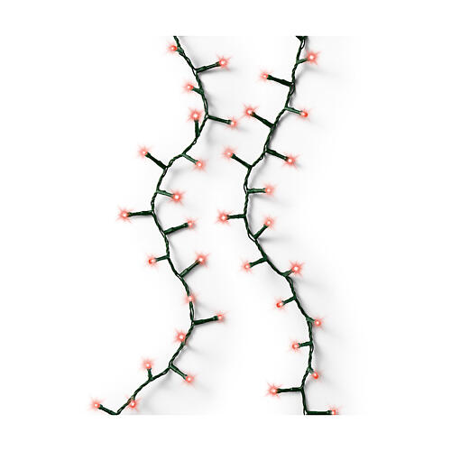 Catena luminosa rossa 1000 LED Compact Twinkle 22,5 m alberi 200-300 cm int est 3