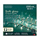 Cadena de luces 1000 LED soft glow blanco cálido 22,5 m int ext s6
