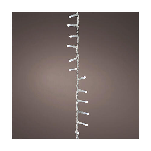 Catena luminosa bianco freddo Soft Glow 1000 LED natalizia 22,5 m int est 1