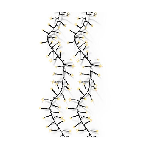 Catena luminosa Excellent twinkle bianco caldo 1272 LED alberi 180-200 cm int est 3