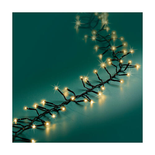 Catena luminosa Excellent twinkle bianco caldo 1272 LED alberi 180-200 cm int est 5