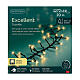 Catena luminosa Excellent twinkle bianco caldo 1272 LED alberi 180-200 cm int est s6