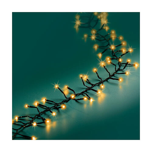 Corrente luminosa amarela 960 LEDs Excellent Twinkle 15 m árvores 150-180 cm int/ext 5