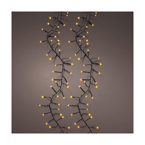 Catena luminosa giallo caldo 2208 LED Excellent Twinkle 35 m alberi 300-450 cm int est 1